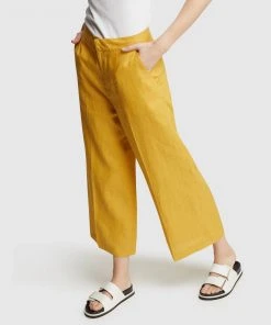 Oxford Lacie Linen Culottes Mustard -Deals The Style Setters Store http3A2F2Fstatic.theiconic.com .au2Fp2Foxford 2418 4865441 4