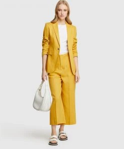 Oxford Lacie Linen Culottes Mustard -Deals The Style Setters Store http3A2F2Fstatic.theiconic.com .au2Fp2Foxford 2421 4865441 5