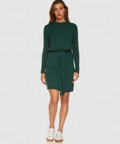 Oxford Yoko Knitted Dress Green