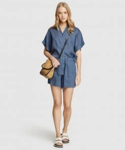 Oxford Cara Pure Linen Shirt Blue -Deals The Style Setters Store http3A2F2Fstatic.theiconic.com .au2Fp2Foxford 2469 0983141 7