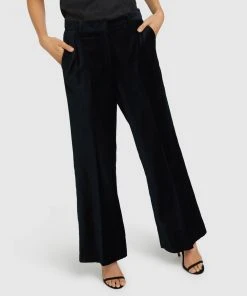 Oxford Lauren Black Velvet Trousers -Deals The Style Setters Store http3A2F2Fstatic.theiconic.com .au2Fp2Foxford 2502 4921621 4