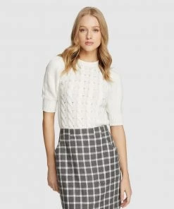 Oxford Ivy Cable Knit Ivory