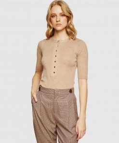 Oxford Lauren Henley Knit Natural