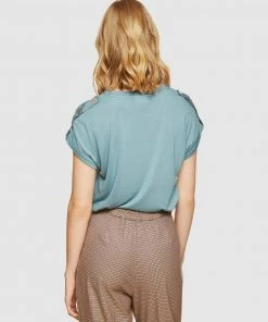 Oxford Liza Button Tap T-shirt Light petrol -Deals The Style Setters Store http3A2F2Fstatic.theiconic.com .au2Fp2Foxford 2766 2967901 3