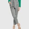 Oxford Sloane Check Pants Black