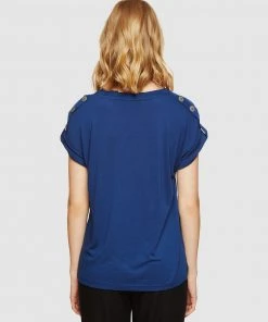 Oxford Liza Button Tap T-shirt Blue -Deals The Style Setters Store http3A2F2Fstatic.theiconic.com .au2Fp2Foxford 2821 5967901 3