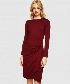 Oxford Miranda Knitted Dress Claret
