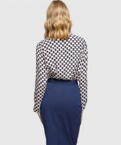 Oxford Poppy Butterfly Geo Printed Blouse Navy -Deals The Style Setters Store http3A2F2Fstatic.theiconic.com .au2Fp2Foxford 2903 0024111 3