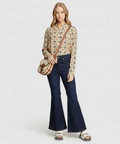 Oxford Poppy Printed Shirt Tan/blue -Deals The Style Setters Store http3A2F2Fstatic.theiconic.com .au2Fp2Foxford 3036 4983141 5