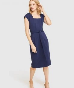 Oxford Belinda Ponti Dress Petrol Blue -Deals The Style Setters Store http3A2F2Fstatic.theiconic.com .au2Fp2Foxford 3102 8154021 4