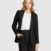 Oxford Lola Linen Jacket Black
