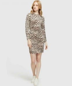 Oxford Amelia Animal Print Mini Dress Natural -Deals The Style Setters Store http3A2F2Fstatic.theiconic.com .au2Fp2Foxford 3780 9952521 7
