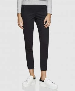 Oxford Jackie Pants Zip On Hip Black