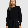 Oxford Kirsten Cable Knit Black