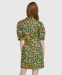 Oxford Corelia Ditzy Floral Print Dress Black multi -Deals The Style Setters Store http3A2F2Fstatic.theiconic.com .au2Fp2Foxford 3917 6327931 3