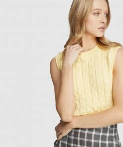 Oxford Pippa Cable Knit Vest Yellow -Deals The Style Setters Store http3A2F2Fstatic.theiconic.com .au2Fp2Foxford 3954 8437931 4
