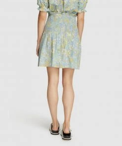 Oxford Exist Cotton Shirring Skirt Blue/sage -Deals The Style Setters Store http3A2F2Fstatic.theiconic.com .au2Fp2Foxford 3960 7737931 3