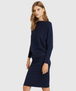 Oxford Emma Knitted Dress Deep blue -Deals The Style Setters Store http3A2F2Fstatic.theiconic.com .au2Fp2Foxford 4091 7900921 2