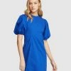 Oxford San Sebastian Stretch Cotton Dress Blue