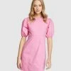Oxford San Sebastian Stretch Cotton Dress Pink