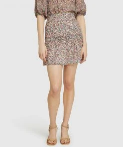 Oxford Martina Spot Skirt Pink/Multi