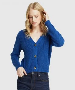 Oxford Delphine Cardigan Blue