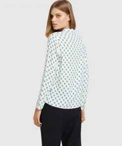 Oxford Poppy Geo Print Blouse Ivory -Deals The Style Setters Store http3A2F2Fstatic.theiconic.com .au2Fp2Foxford 4252 7101621 3
