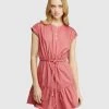 Oxford Naha Poplin Dress Rose
