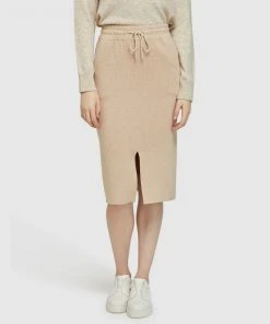 Oxford Alice Knitted Skirt Oat
