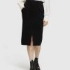 Oxford Alice Knitted Skirt Black