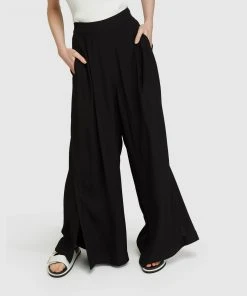 Oxford Lara Wide Leg Crepe Pants Black -Deals The Style Setters Store http3A2F2Fstatic.theiconic.com .au2Fp2Foxford 4442 0349631 4