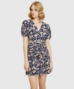Oxford Eliza Floral Dress Blue