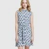 Oxford Nina Geo Print Dress Blue