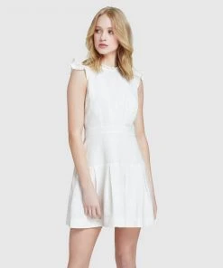 Oxford Morris Lace Insert Dress Ivory