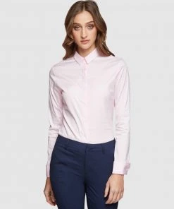 Oxford Angel Pink Stretch Shirt