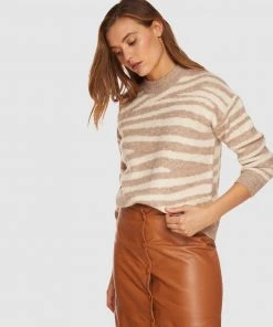 Oxford Camilla Zebra Knit Natural