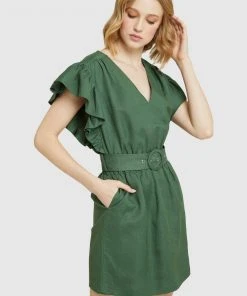 Oxford Alexis-rose Linen Blend Dress Green -Deals The Style Setters Store http3A2F2Fstatic.theiconic.com .au2Fp2Foxford 4636 5715711 4
