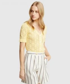 Oxford Harriet Cable Knit Cardigan Lemon -Deals The Style Setters Store http3A2F2Fstatic.theiconic.com .au2Fp2Foxford 4681 9690441 4