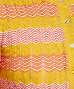 Oxford Lara Pointelle Cotton Knit Mustard/Pink -Deals The Style Setters Store http3A2F2Fstatic.theiconic.com .au2Fp2Foxford 4871 7878511 6