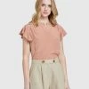 Oxford Freya Short Sleeve Blouse Bronzed Rose