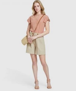 Oxford Freya Short Sleeve Blouse Bronzed Rose -Deals The Style Setters Store http3A2F2Fstatic.theiconic.com .au2Fp2Foxford 4901 9878511 5