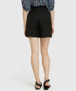 Oxford Sasha Linen Blend Shorts Black -Deals The Style Setters Store http3A2F2Fstatic.theiconic.com .au2Fp2Foxford 4953 7425711 3