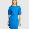 Oxford Jessie Linen Mini Dress Blue