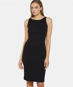 Oxford Perry Knit Dress Black