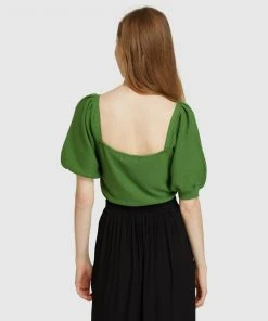 Oxford Ally Short Sleeve Top Green -Deals The Style Setters Store http3A2F2Fstatic.theiconic.com .au2Fp2Foxford 5166 6681731 3