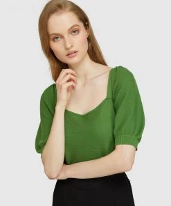 Oxford Ally Short Sleeve Top Green -Deals The Style Setters Store http3A2F2Fstatic.theiconic.com .au2Fp2Foxford 5169 6681731 4
