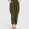 Oxford Jade Military Pants Khaki