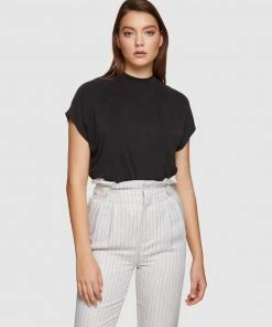 Oxford Maxie Slinky Top Black