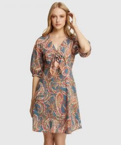 Oxford Dena Cotton Paisley Print Dress Blue Multi -Deals The Style Setters Store http3A2F2Fstatic.theiconic.com .au2Fp2Foxford 5329 8665441 5