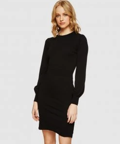 Oxford Angelina Knitted Dress Black